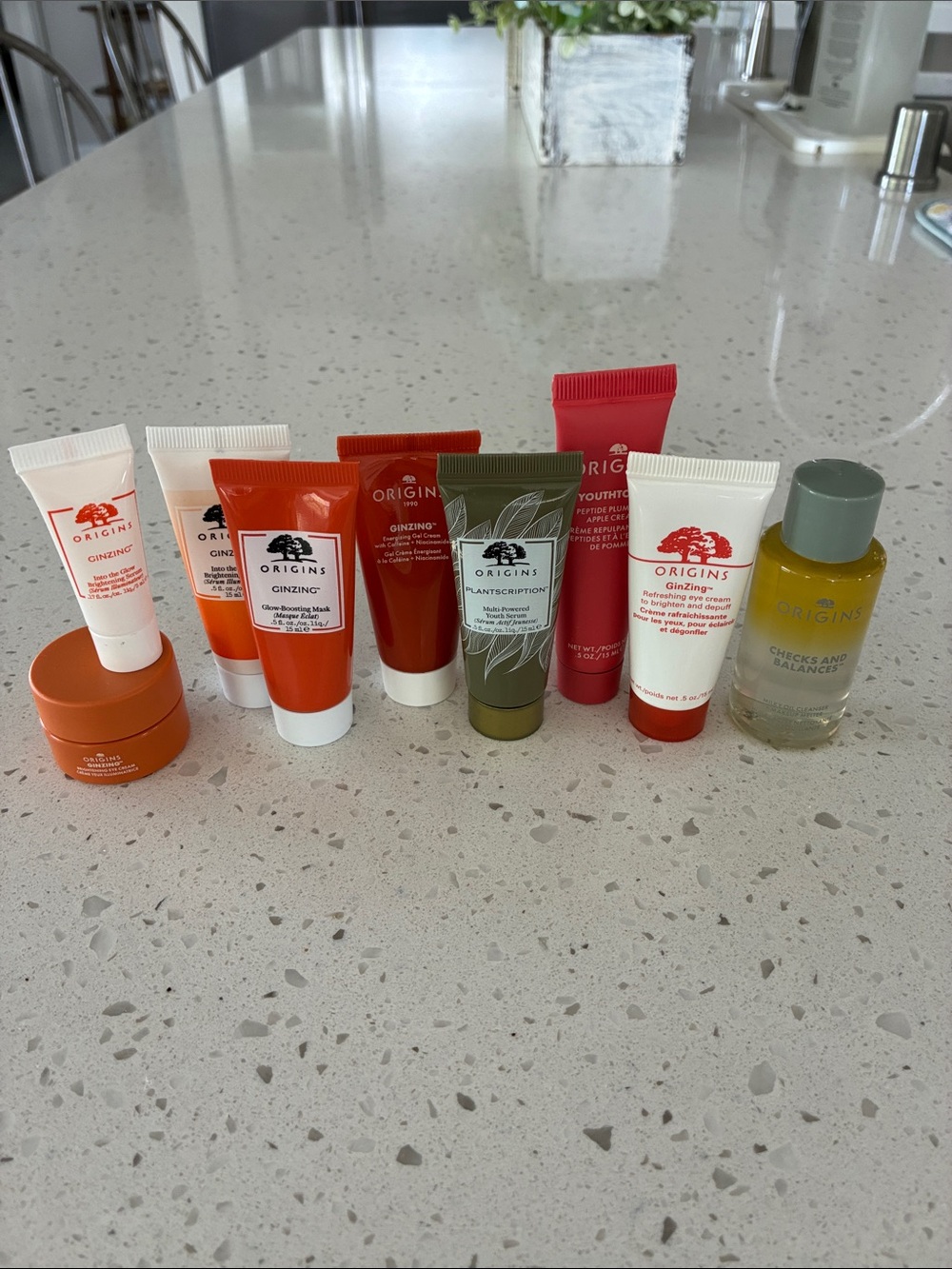Origins Travel size Samples with Makeup Bag